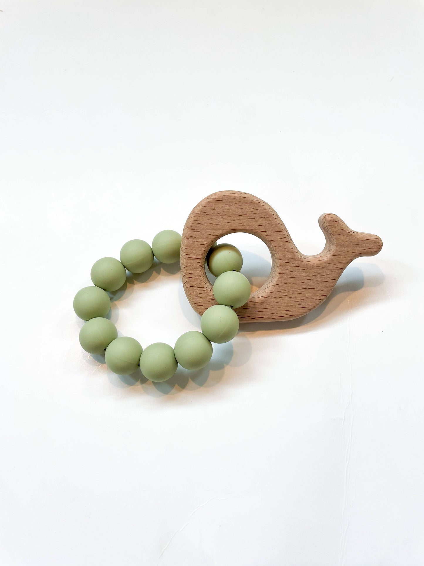Basic Whale Teether: Taupe