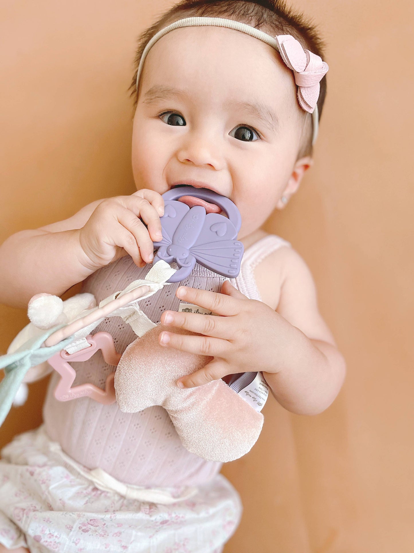 *NEW OPTION* Bitzy Busy Ring™ Teething Activity Toy: Rainbow