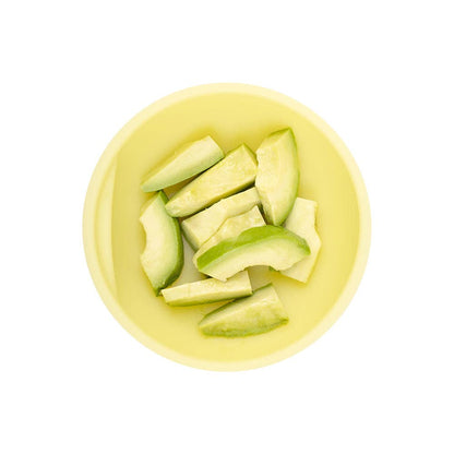 Silicone Suction Bowl with Lid: Lemon