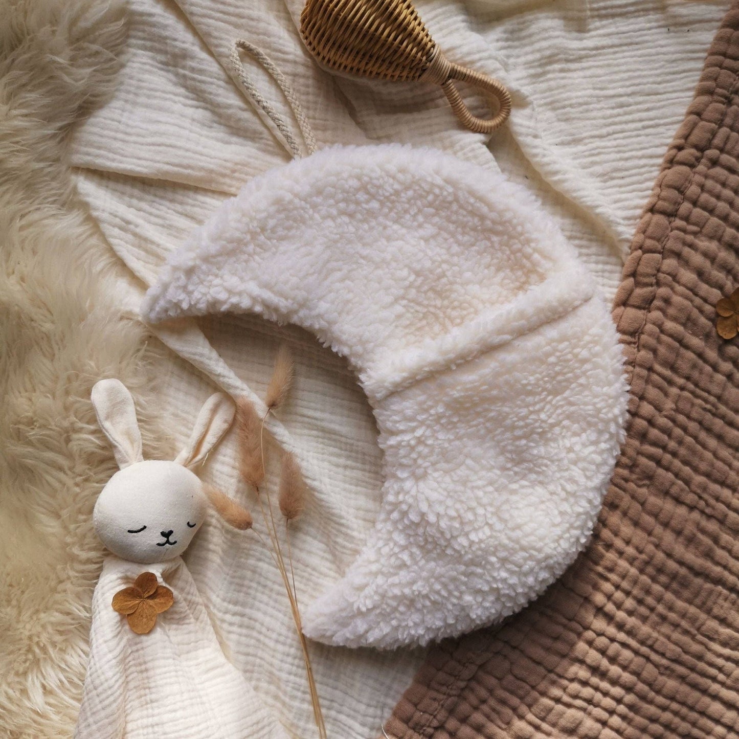 Tooth fairy pouch - Moon wall decor: Beige