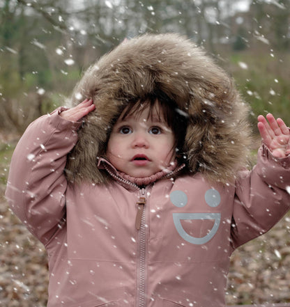Warm Waterproof & Snowproof Kids' Winter Coat (Pink)