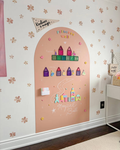 JUMBO Magic Playwall - Arch Magnetic Wall Decal for Kids: Blush