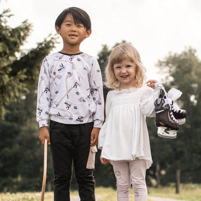 Hockey Season Sweatshirt & Pants Set: 3T