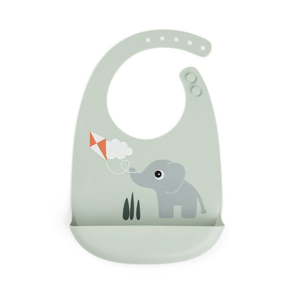 Silicone bib Playground Green