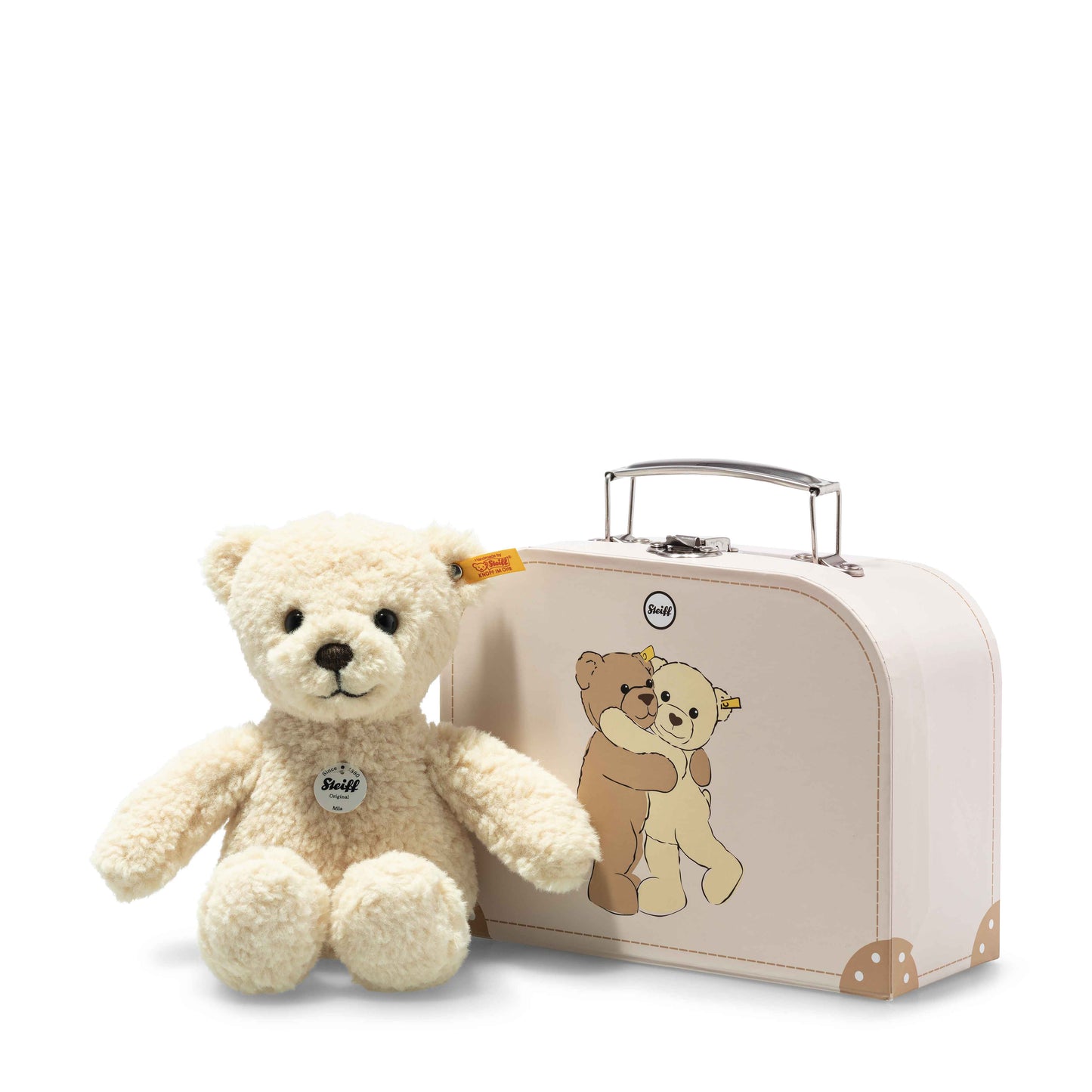 Mila Teddy Bear In Suitcase, 8 Inches