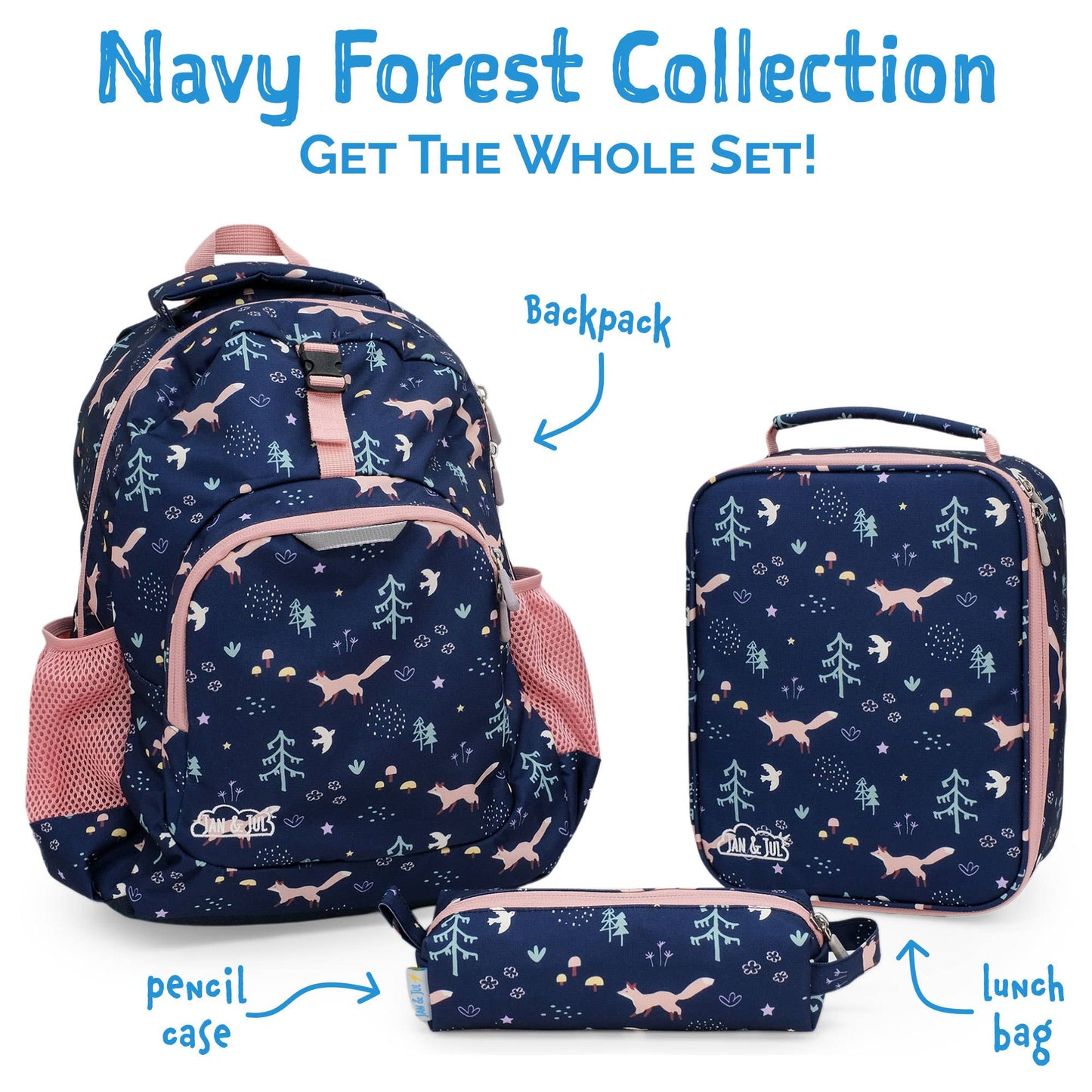 Navy Forest | Little Xplorers Kids' Backpack