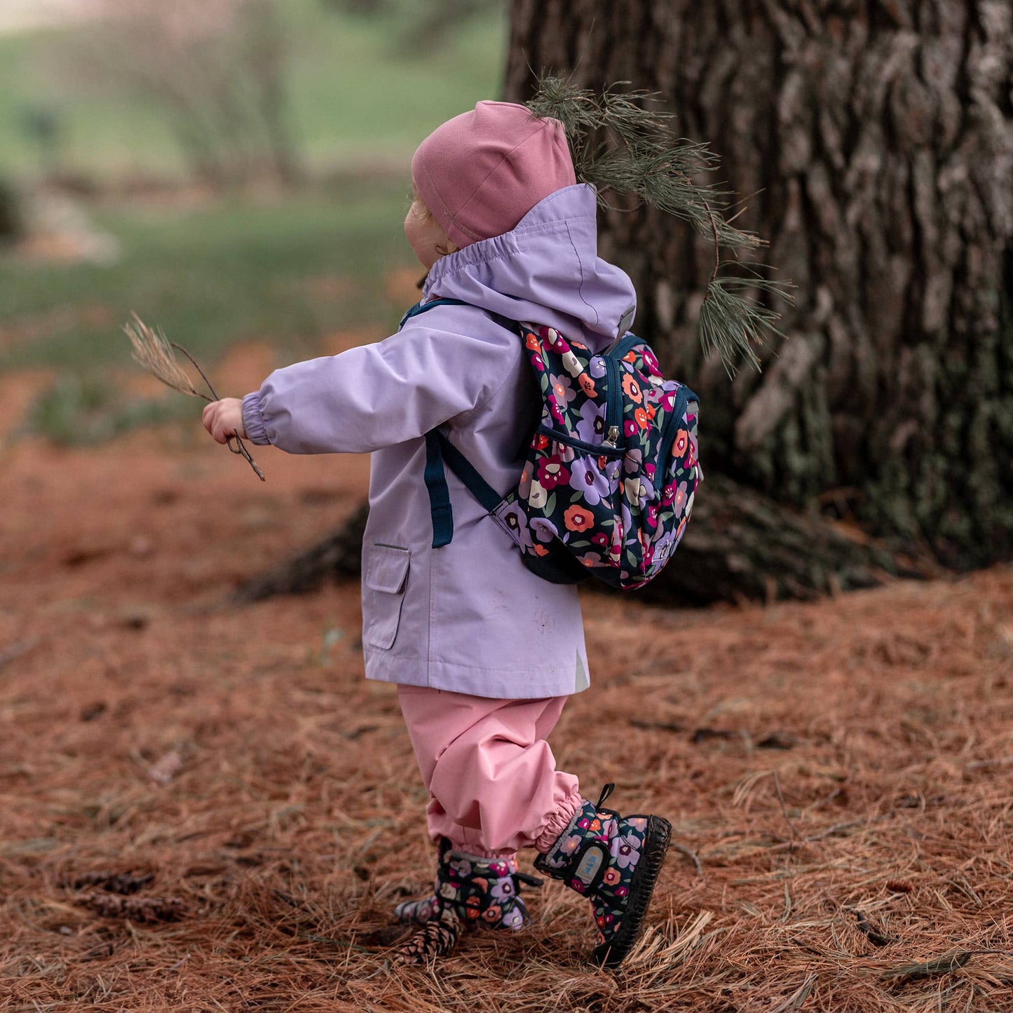 Navy Forest | Little Xplorers Mini Preschool Backpack