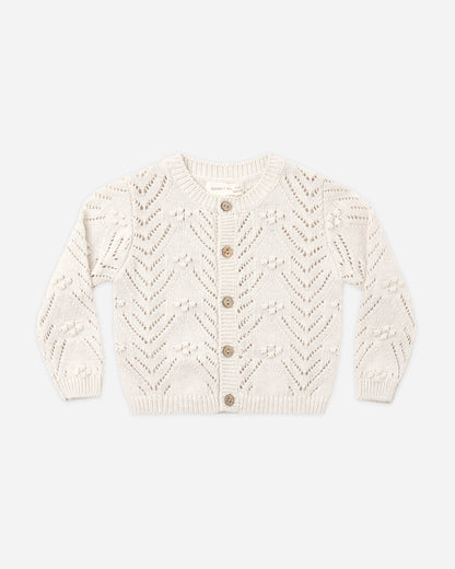 Knit Cardigan Heathered Oatmeal