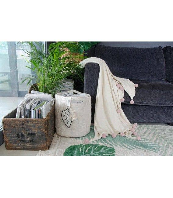 Basket Leaf Natural: 1' x 1' x 1'