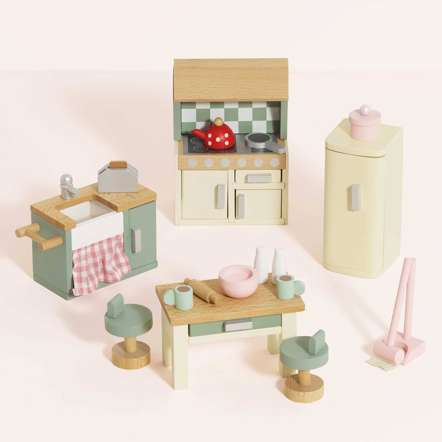 Wooden Dolls House Kitchen Furniture