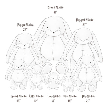 Tiny 8" Nibble Bunny - Pink