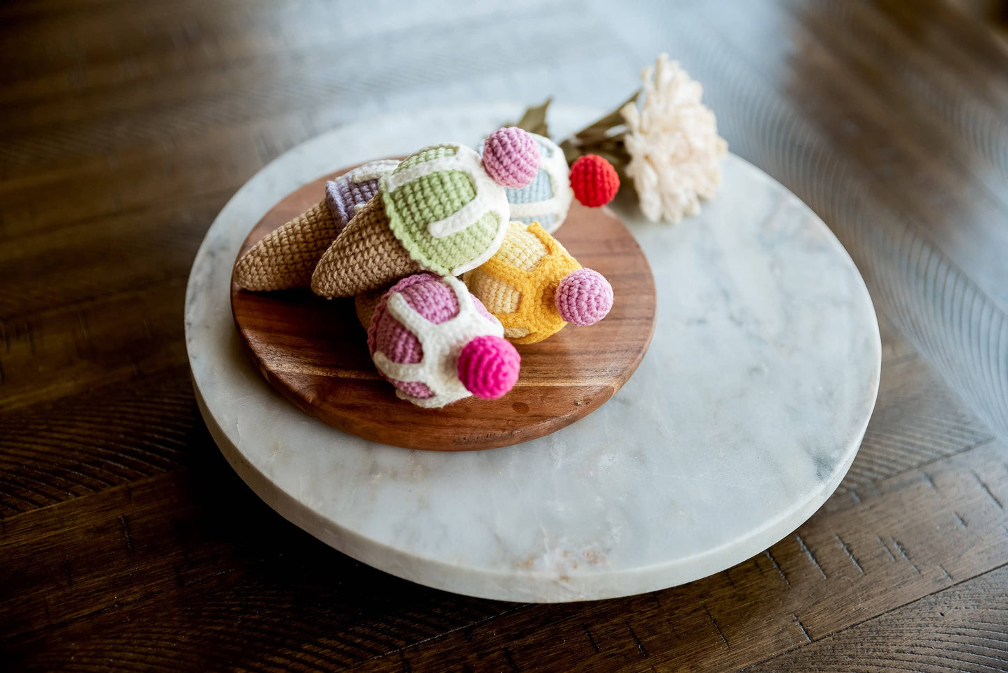 Ice Cream Montessori Toy: 1 green ice cream