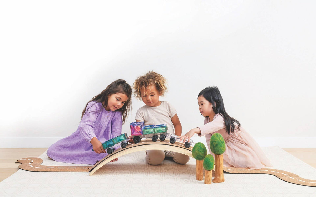 CONNETIX Magnetic Tiles Pastel Transport Pack, 50 Pieces