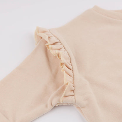 Deer Applique Millie Slouch: Pale Pink / 4-5 yr