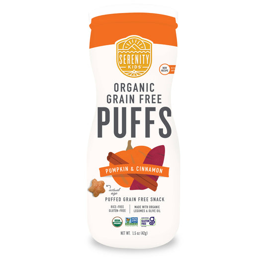 Pumpkin & Cinnamon Organic Grain Free Puffs (6 Cans)