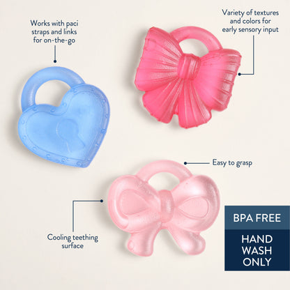 Cutie Coolers™ Water Filled Teethers: Bow