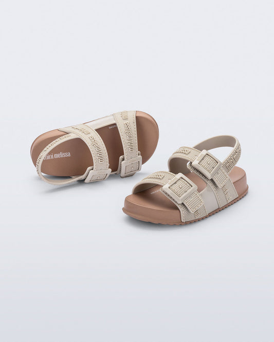 Mini Melissa Cozy M Lover Baby Sandals: Brown