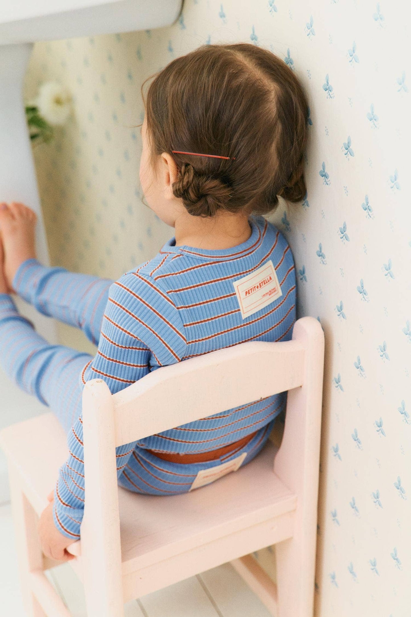 Blue Cocoa Nights Pajama Set: XS