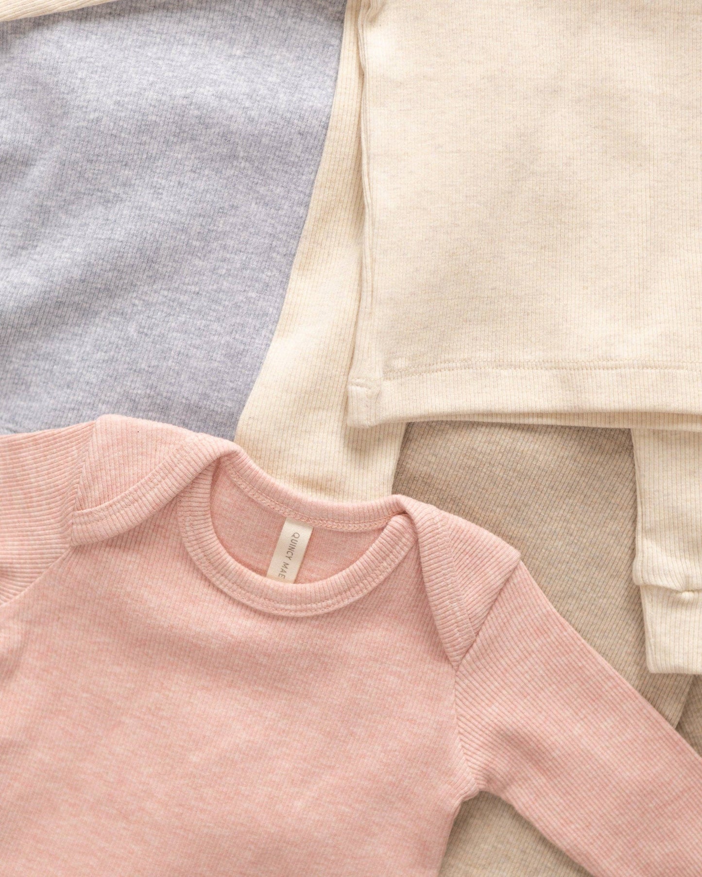 Ribbed Tee And Legging Set - Rose
