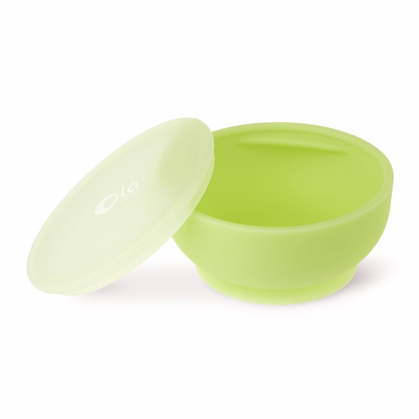 Silicone Suction Bowl with Lid: Lemon