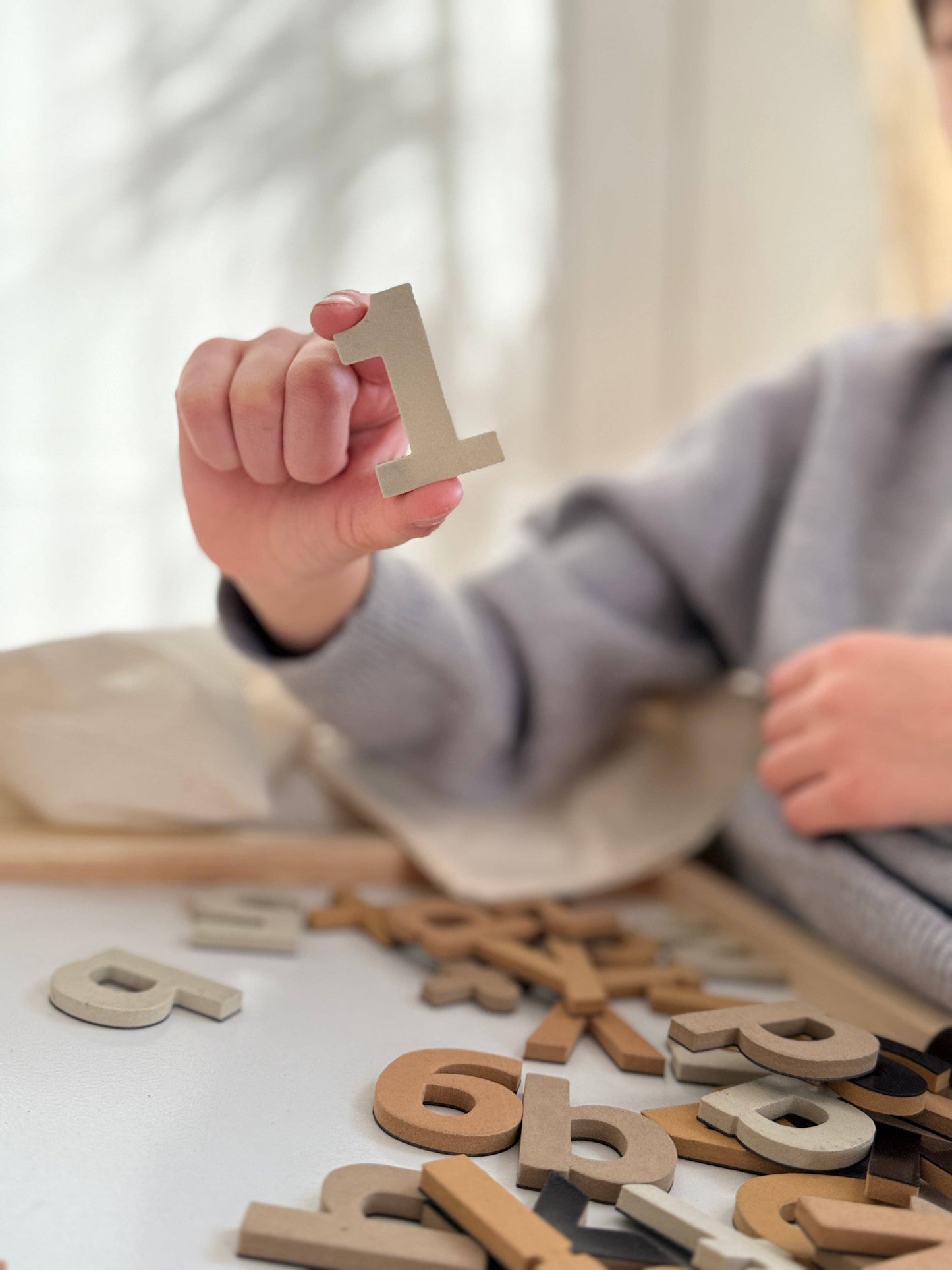 135 Pcs Magnetic Letters and Numbers (Boho Neutrals)