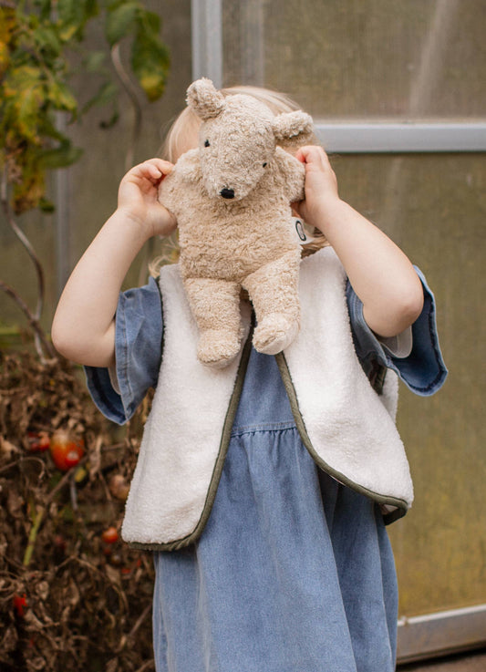Cuddly animal Bear small | linen