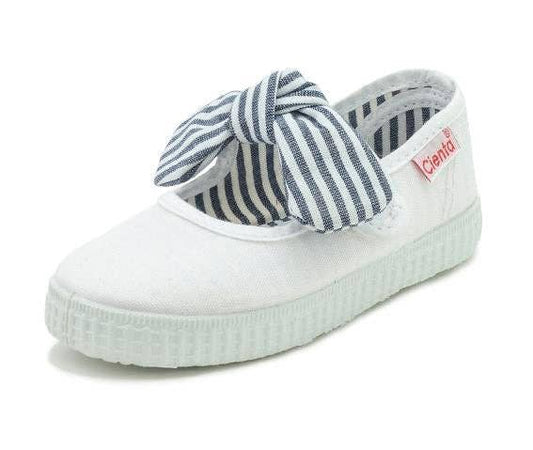 Cienta 53002.05 White Mary Jane With Bow