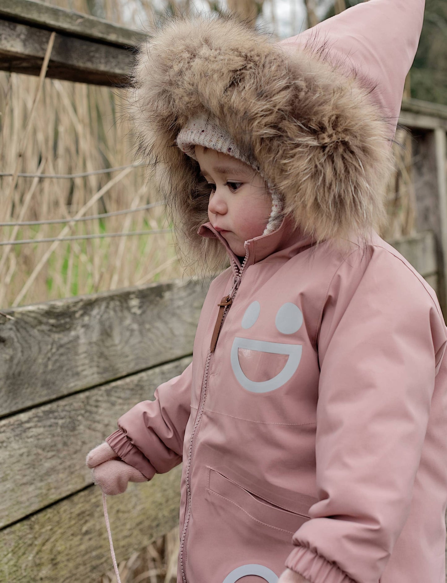 Warm Waterproof & Snowproof Kids' Winter Coat (Pink): 5Y (110cm)