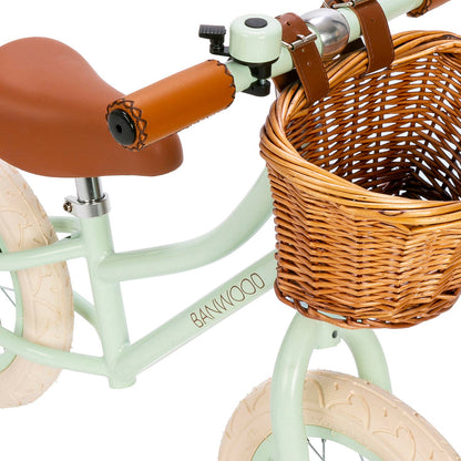 BANWOOD BALANCE BIKE 12" FIRST GO VINTAGE - PALE MINT