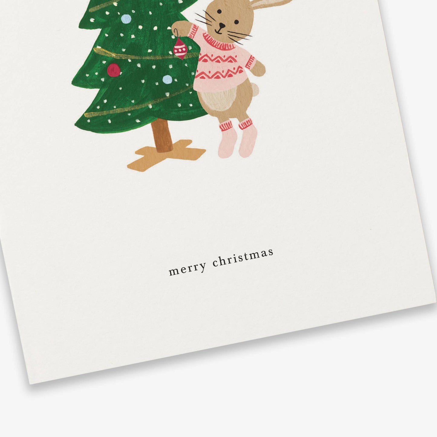 Greeting Card // Christmas bunny (merry christmas)