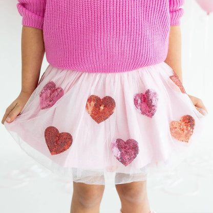 Sequin Heart Tutu - Girls Clothes