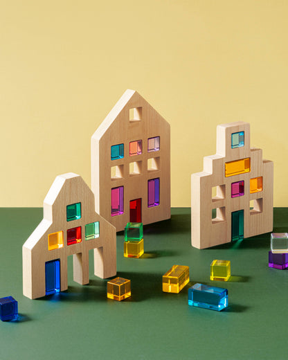 Riley City Blocks & Gems Set: Multicolor / L
