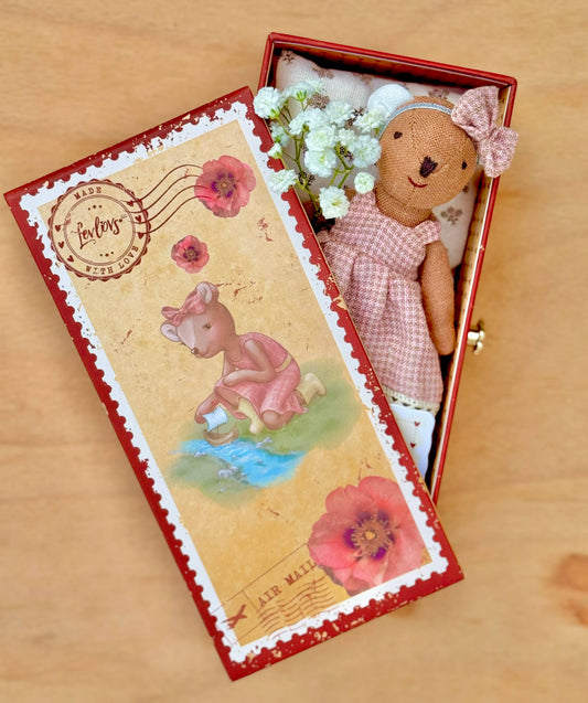 Bear in Stamp Holder box 