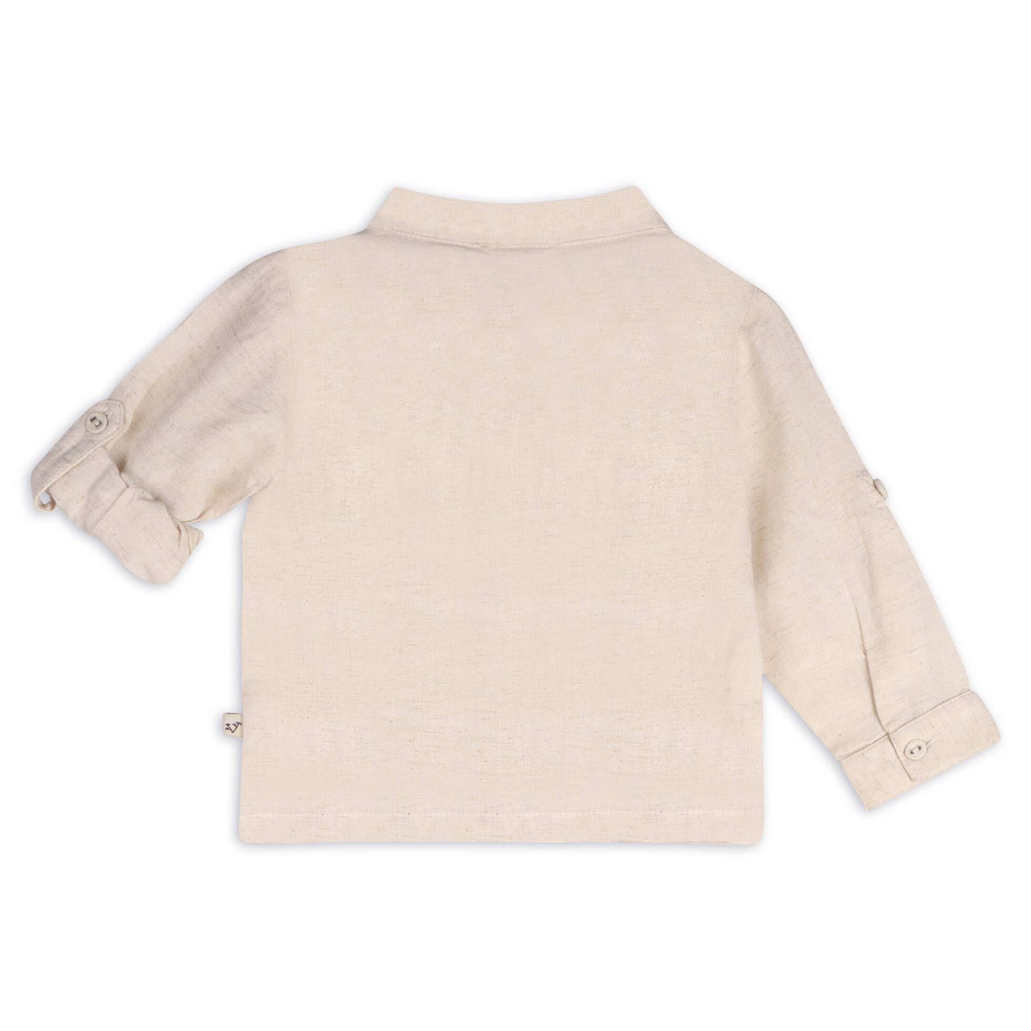 Portofino Baby Shirt & Pants Set (Organic Cotton): Natural / Navy / 18-24M