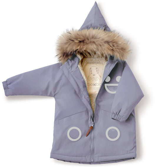 Warm Waterproof & Snowproof Kids' Winter Coat (Lavender): 8Y (128cm)