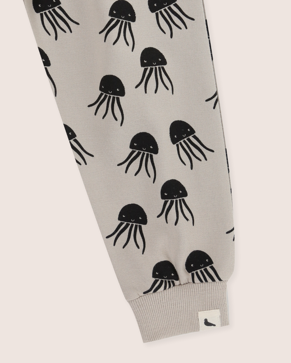 Jellyfish Print Joggers: Sand / 2-3 Years