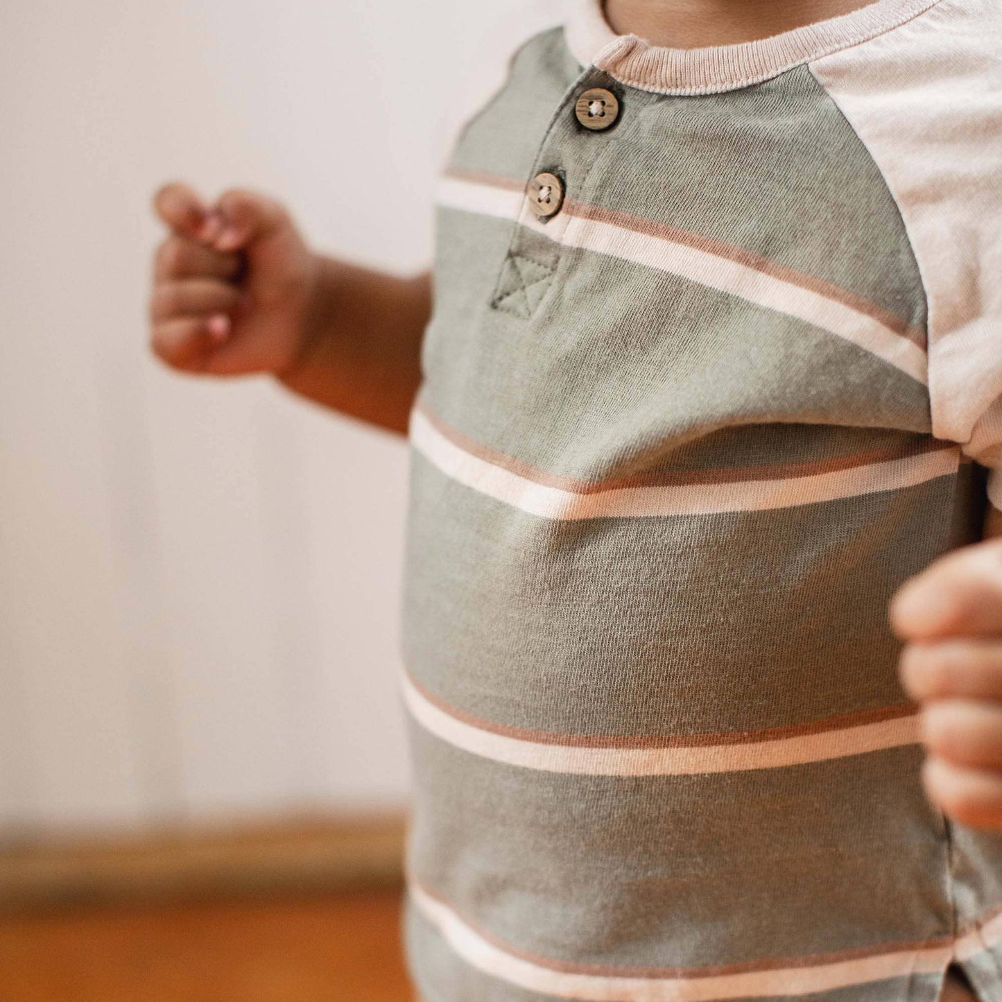 Holland Stripe Infant Tee Set: Tranquility / 12 Months