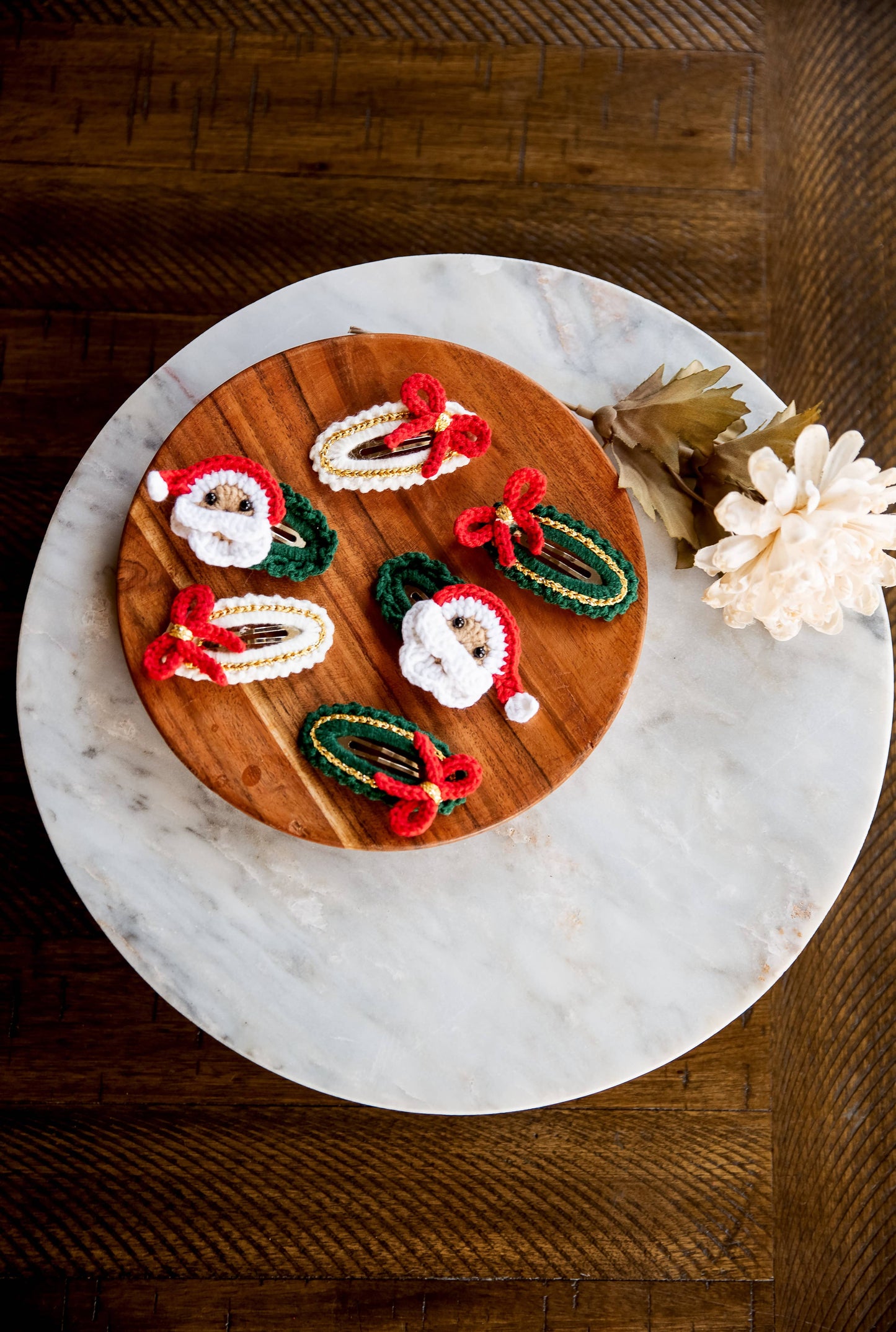 Christmas Hair Clips: Santa Hair Clip