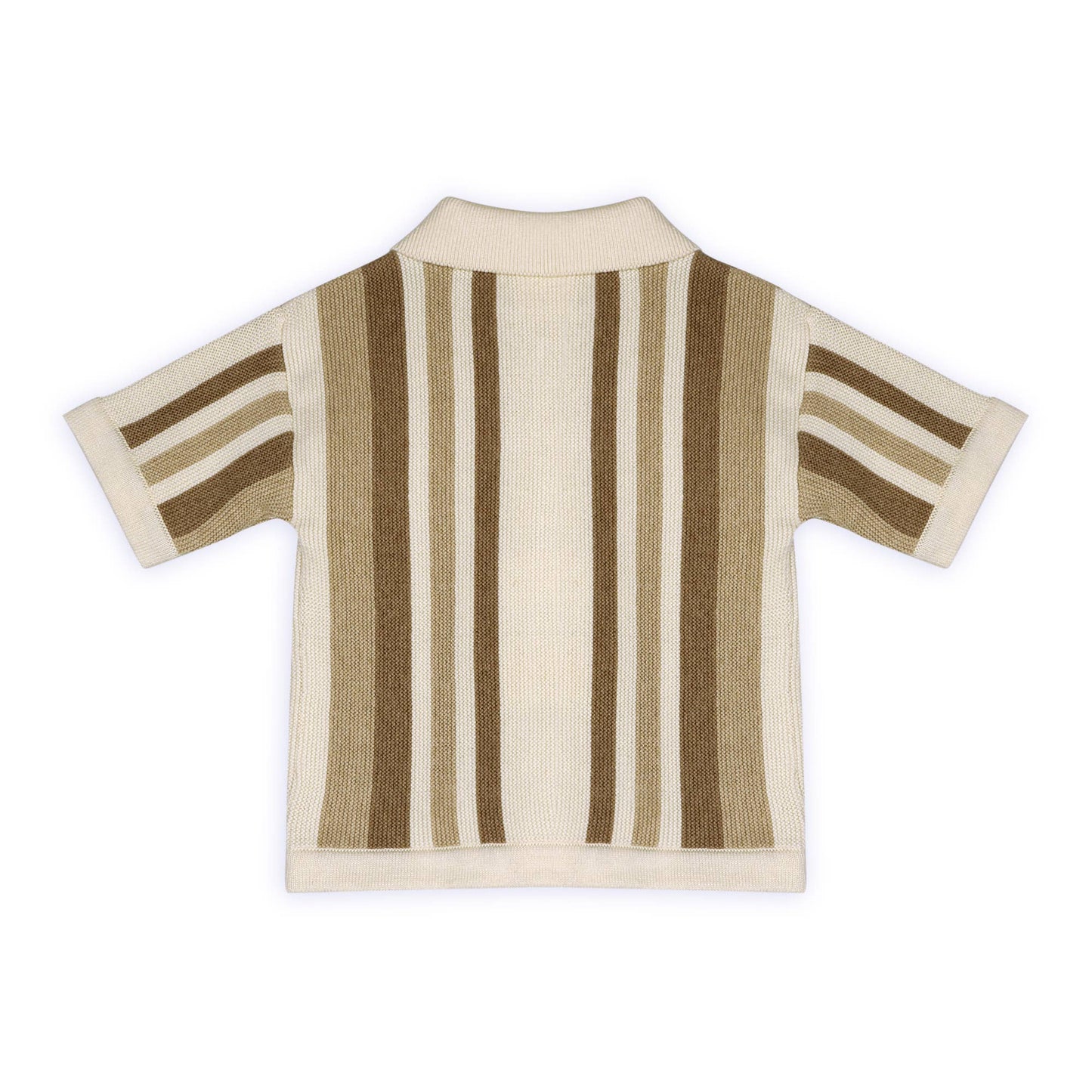 Archie Textured Stripe Baby Shirt & Shorts Set (Organic)