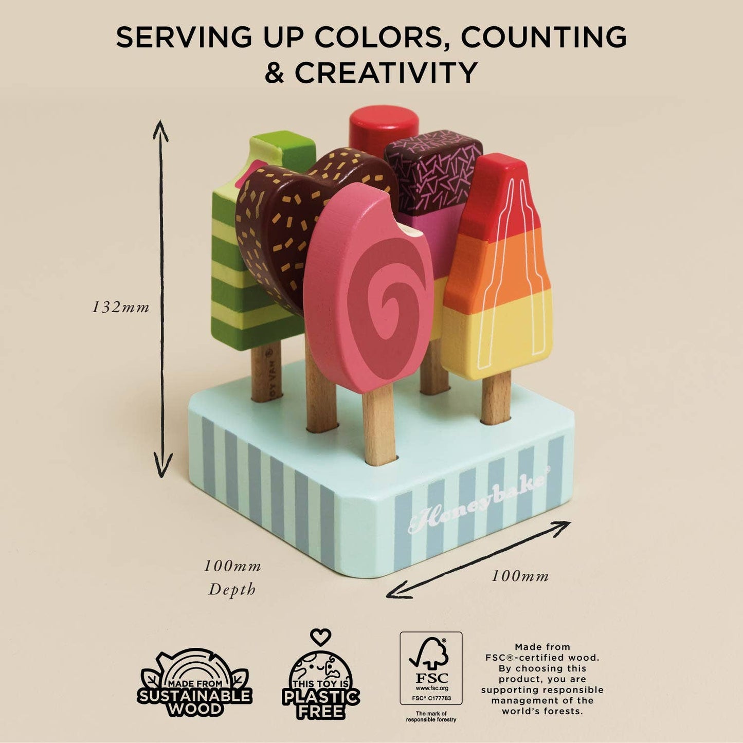 Wooden Ice Lollies & Popsicles