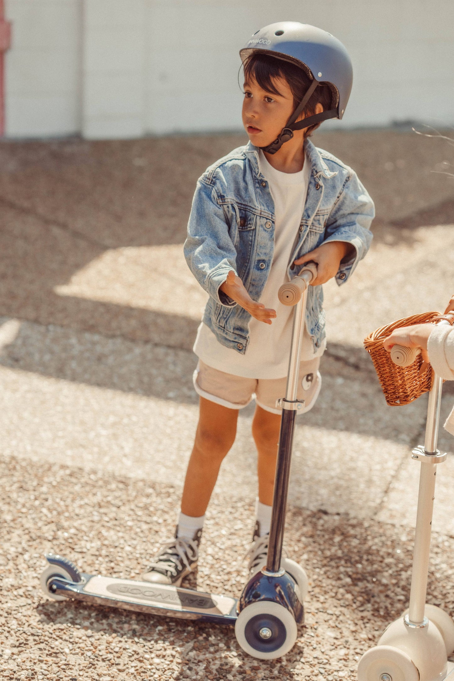 BANWOOD 3-WHEEL SCOOTER VINTAGE - NAVY