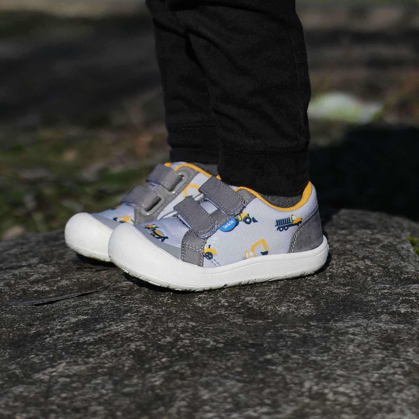 Grey Construction | Toddler Mini Canvas Sneakers