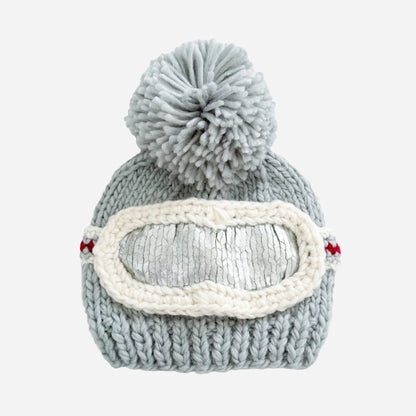 Ski Goggles Beanie, Bowie Grey Baby Kids Adult Snowboard Hat: M; 2-5Y