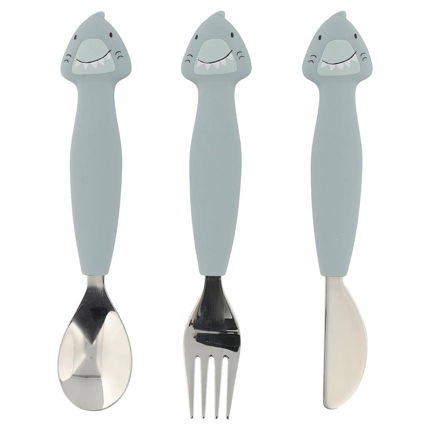 Trixie Silicone Cutlery Set, 3-Pack | Baby Toddler Utensils