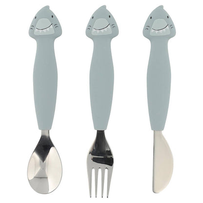 Trixie Silicone Cutlery Set, 3-Pack | Baby Toddler Utensils