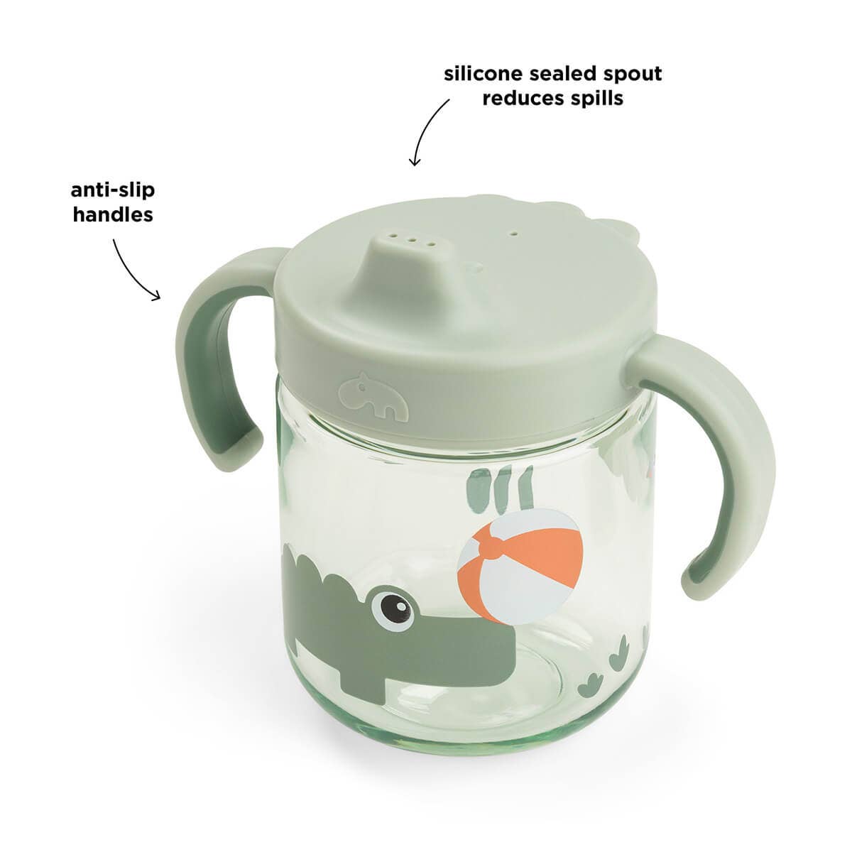Learning spout cup 2-handle Playground Green