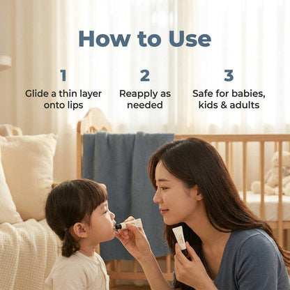 Mongdies Lip Essence 10g | Gentle Moisturizing Lip Care for Babies & Family | EWG Green