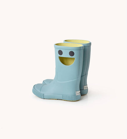 Wistiti Kids Rain Boots, Eco Rubber - Platine