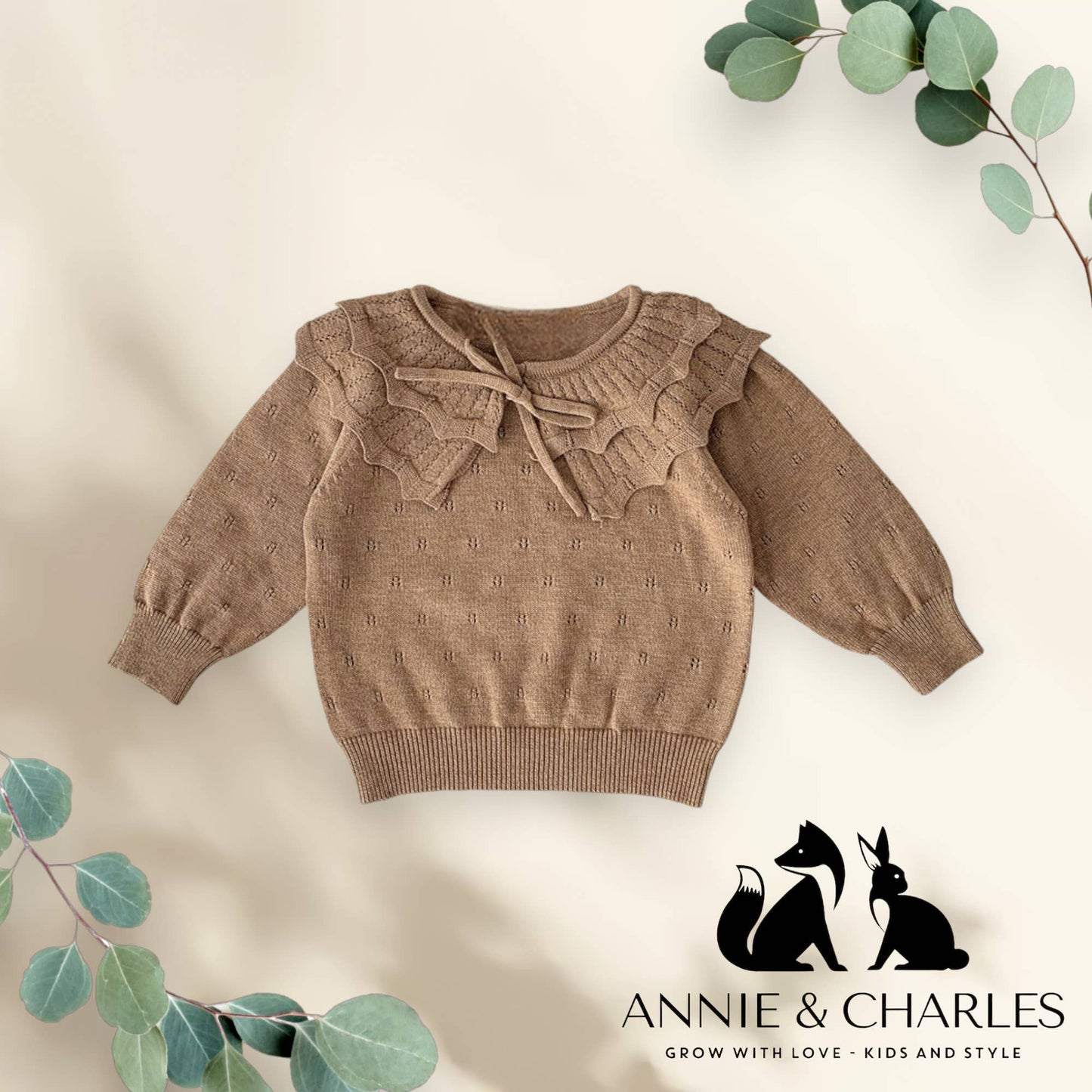 Annie & Charles® fine sweater with LOTUS collar