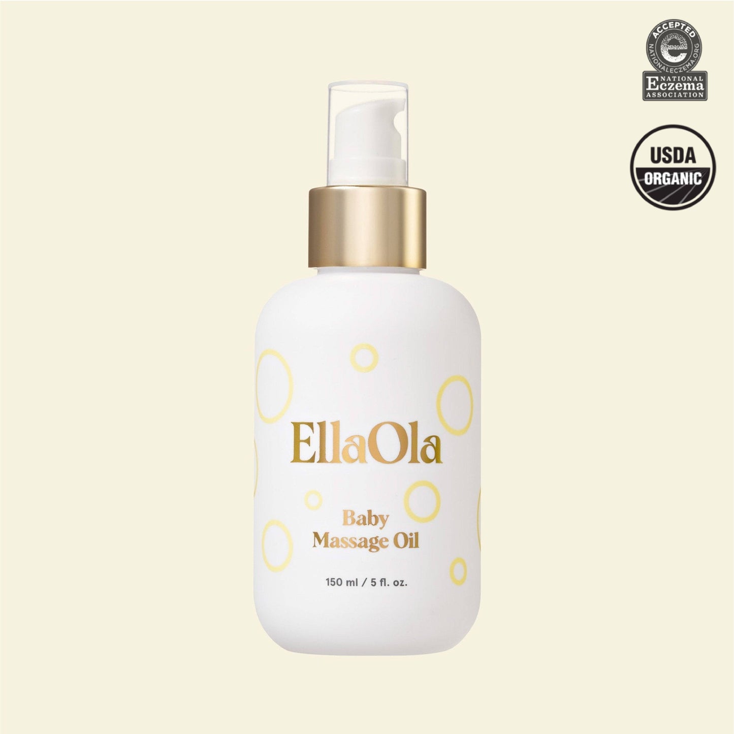 EllaOla 100% USDA Organic Baby Massage Oil